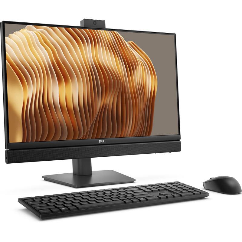 Angle. Dell - Dell Pro 24 QC24250 All-in-One Desktop, 23.8" FHD Touchscreen, Intel Core Ultra 7 265, 16GB RAM 2TB SSD Windows 11 Pro - Black.