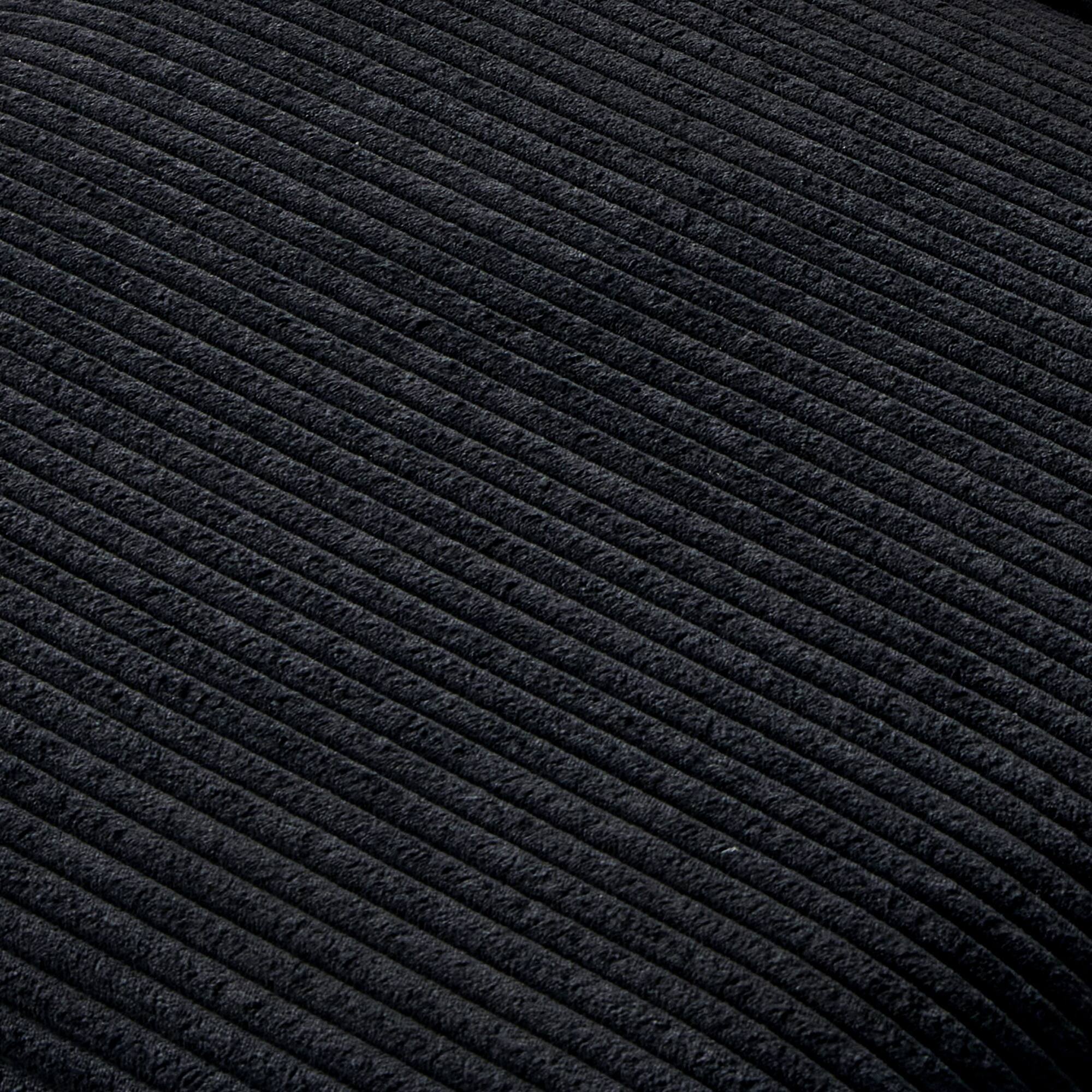 Alt View 4. APRILSOUL - Classic Corduroy Chaise Lounge Comfy Sofa Chaise Couch Chair Upholstered Accent Chair with Ottoman for Living Room Black - Black.