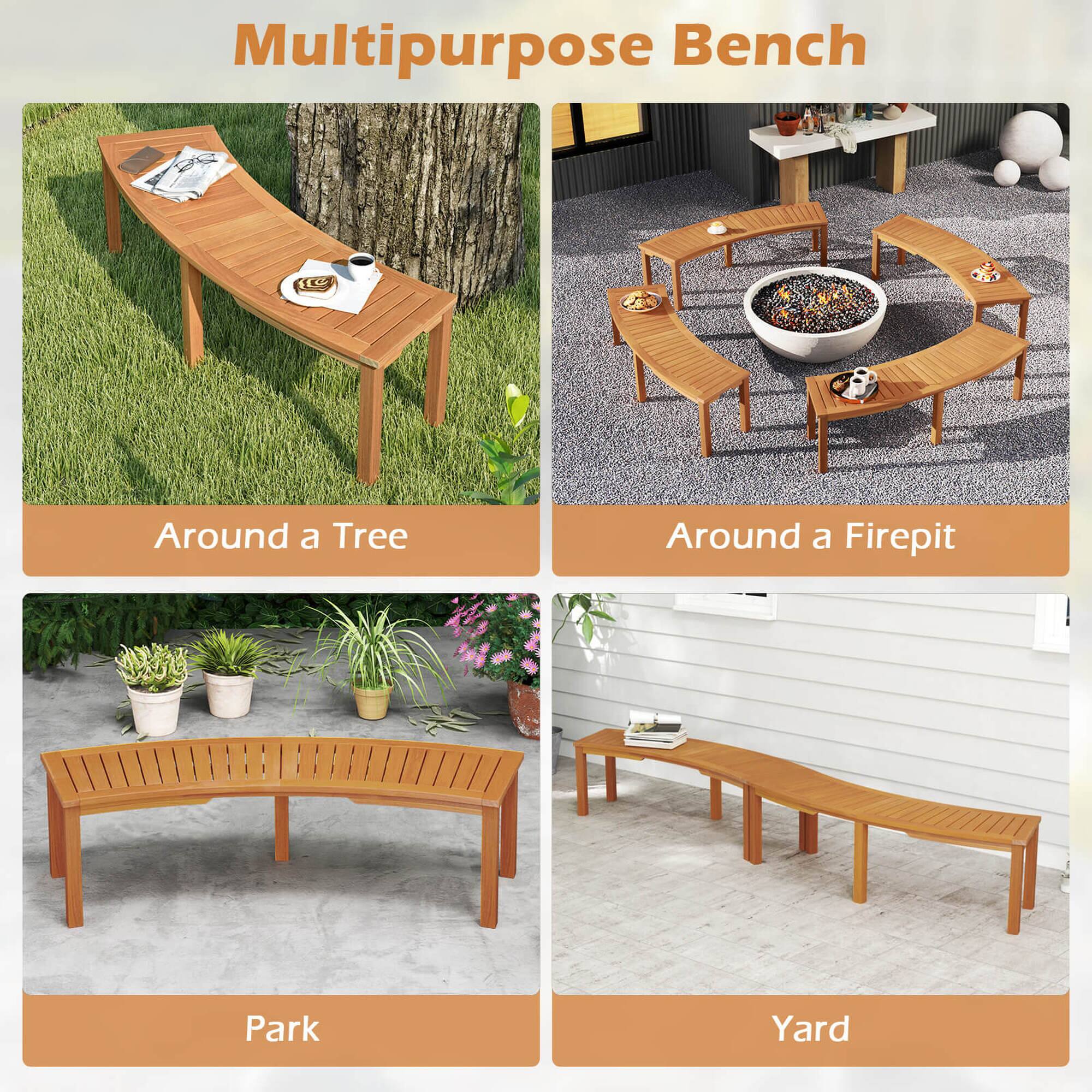 Multipurpose Bench
Around a Tree
Around a Firepit
Park
Yard
