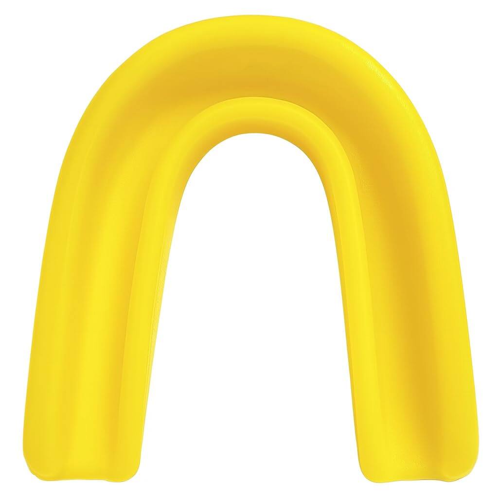 Alt View 1. Amber Sporting Goods - Breathable Boil & Bite MMA Mouth Guard for Boxing & Wrestling, Super Tough Combat Mouthpiece – Yellow - Yellow.