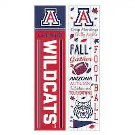 Evergreen Enterprises - Arizona Wildcats 47" Double Sided Fall Leaner Fan Sign - Multicolor