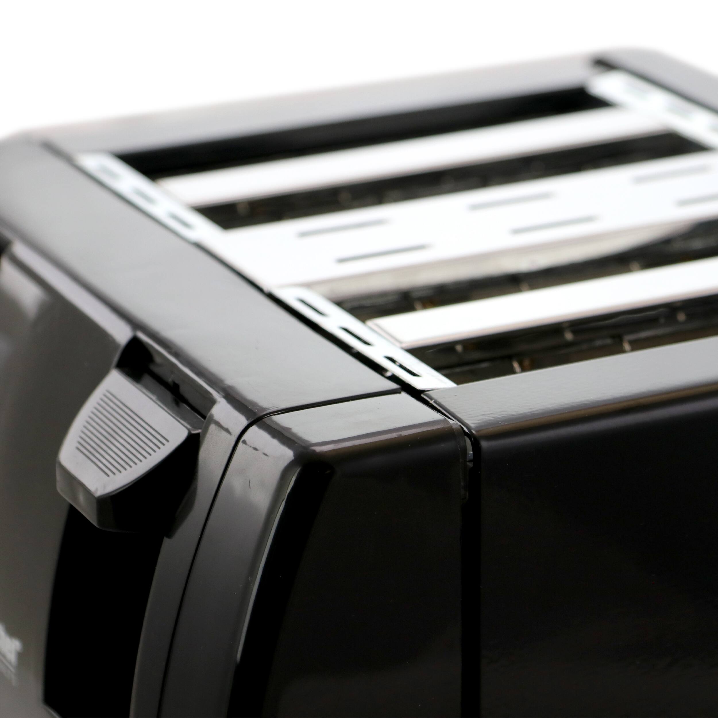 Alt View 3. Better Chef - Better Chef 4 Slice Dual Control Toaster in Black - Black.