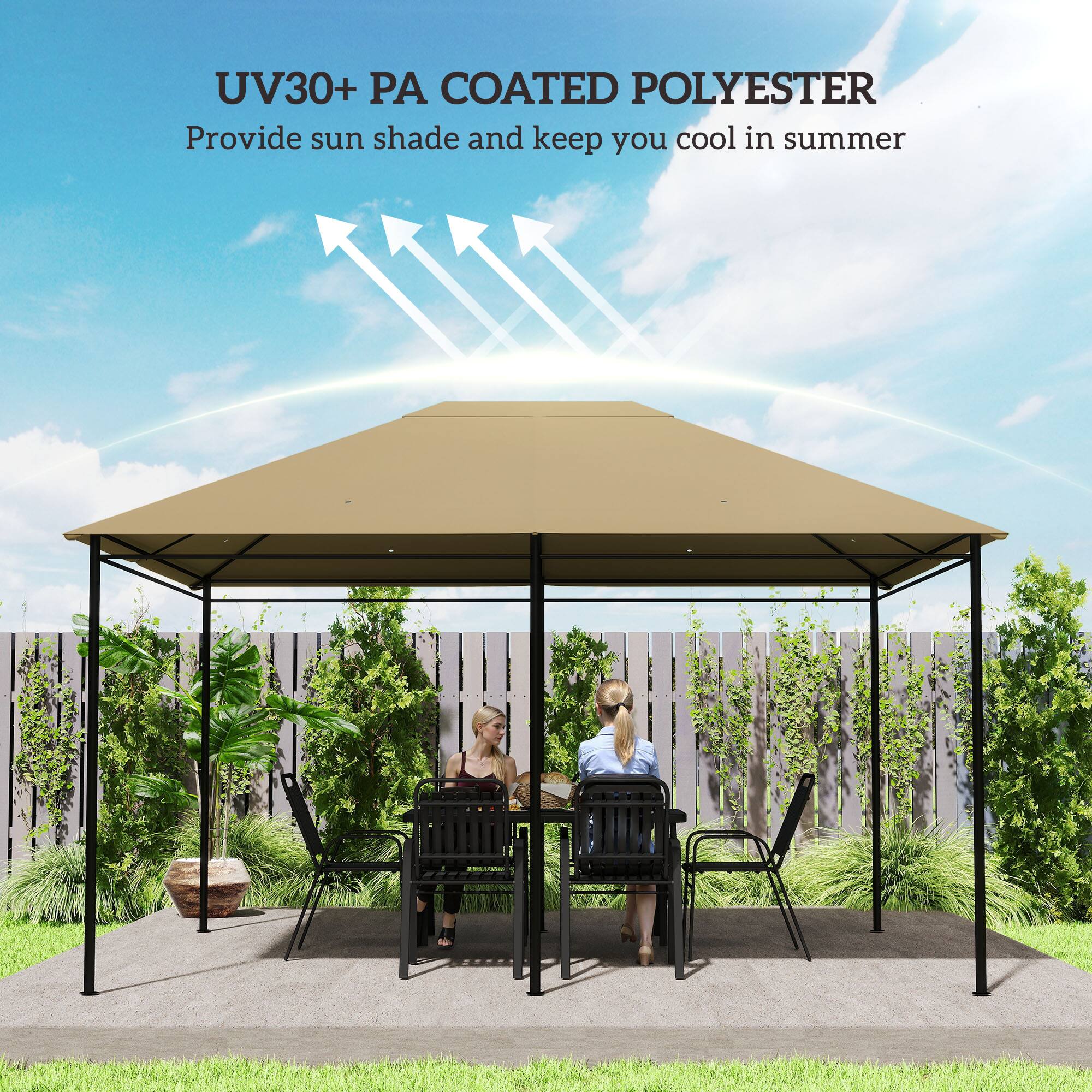 UV30+ PA Coated Polyester  
Provide sun shade and keep you cool in summer