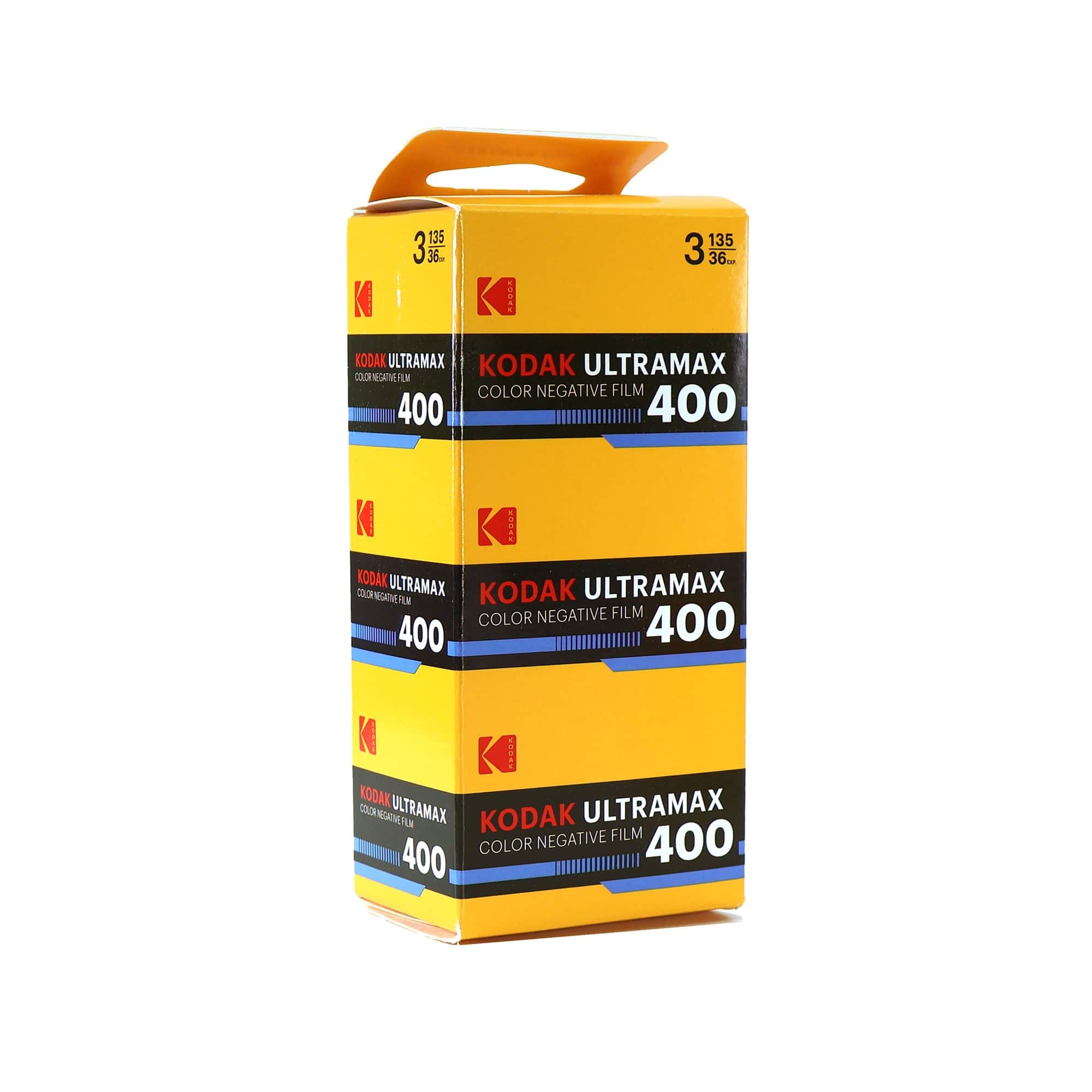 Kodak - Eastman UltraMax 400 Color Negative Film (35mm Roll Film, 36 Exposures, 3-Pack)