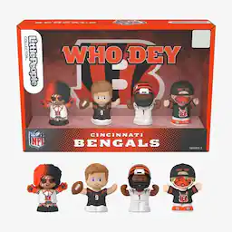 Fisher Price Little People x NFL Collector Cincinnati Bengals Figure 4-Pack