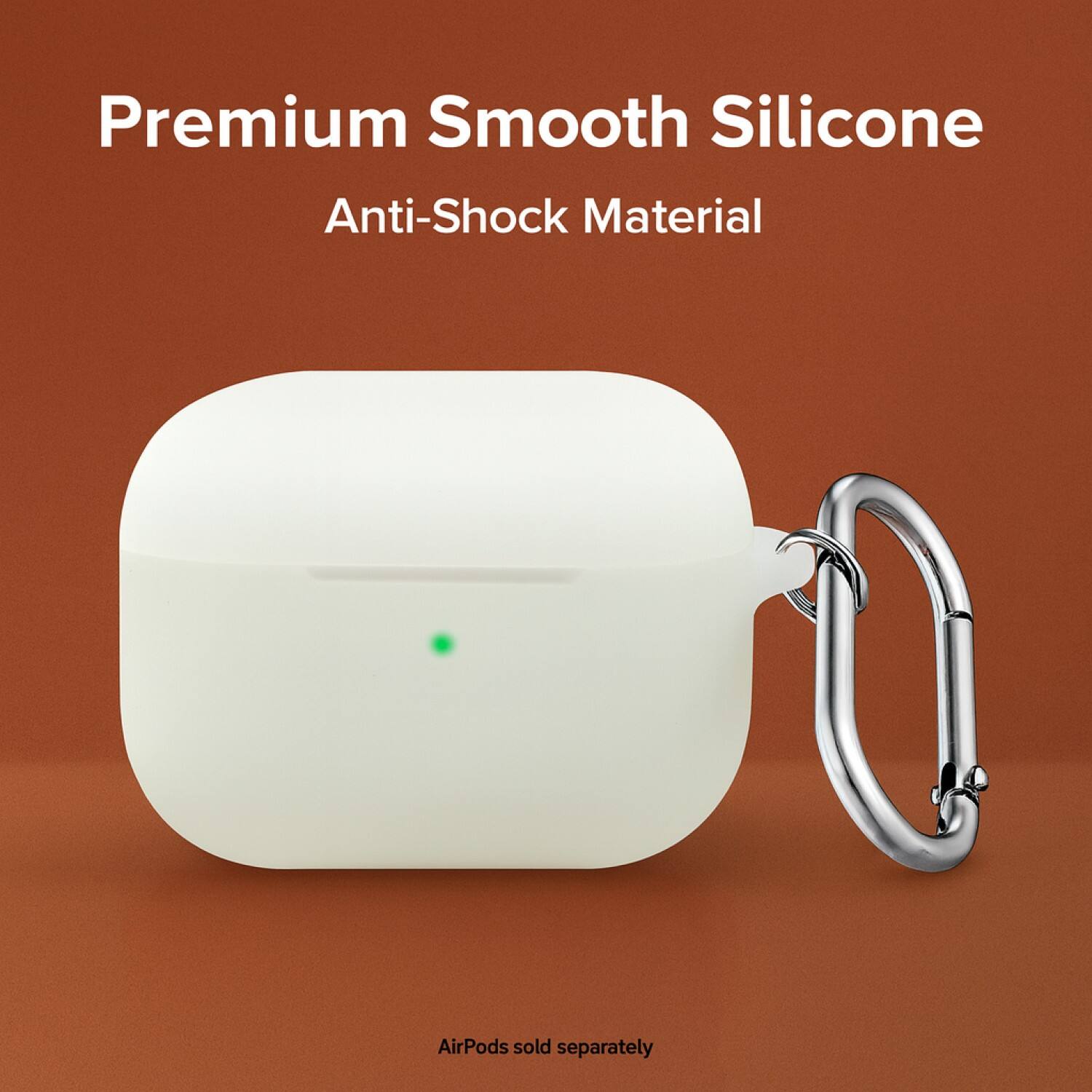 Premium Smooth Silicone  
Anti-Shock Material  

AirPods sold separately
