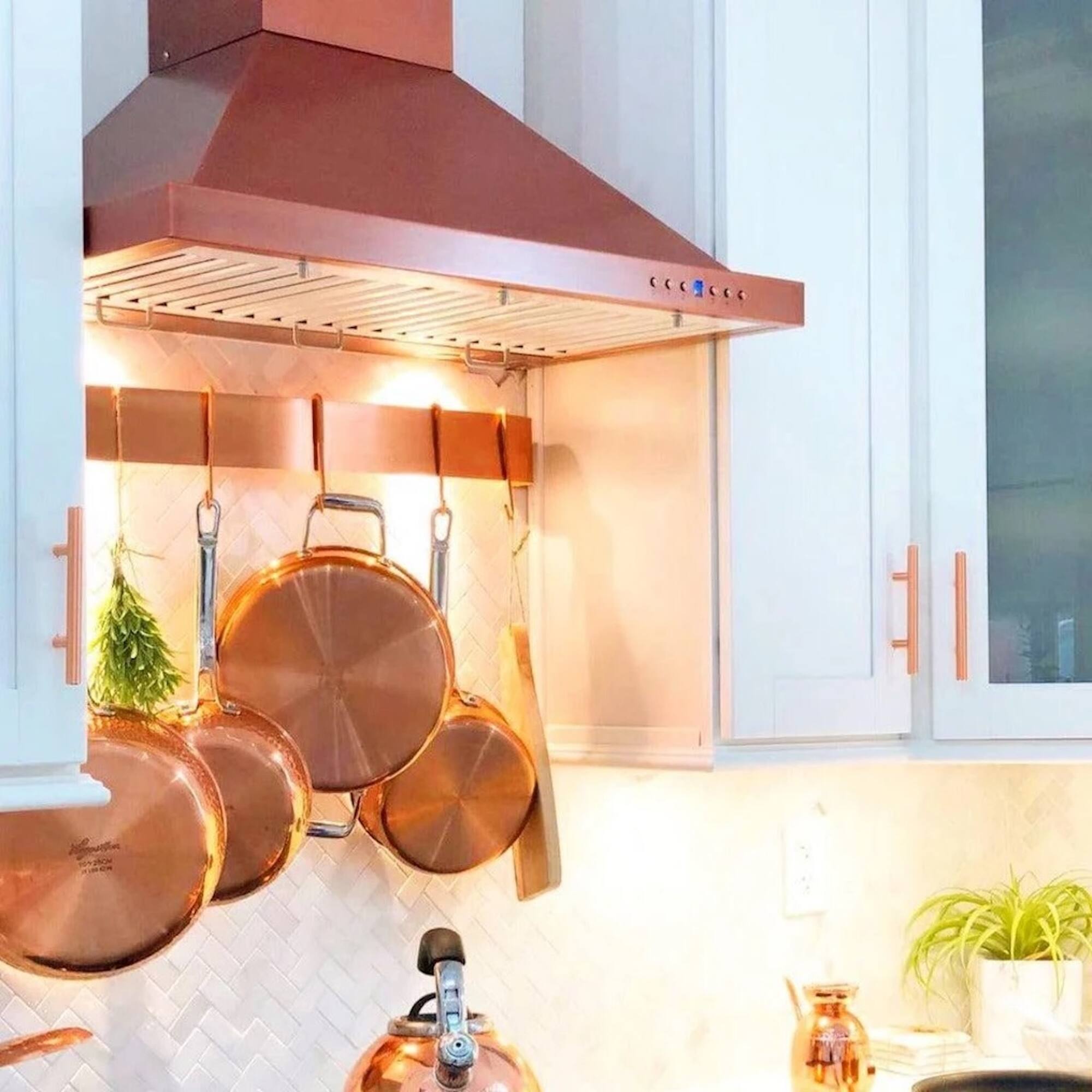 Alt View 1. ZLINE - Designer 30" Externally Vented Range Hood - Copper.