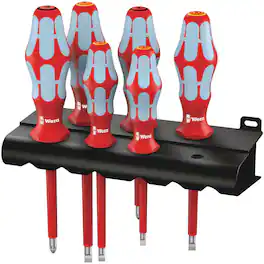 Wera - 05022745001, 3165 i/6 Screwdriver Set, Stainless and Rack, 6 Pieces - Multi