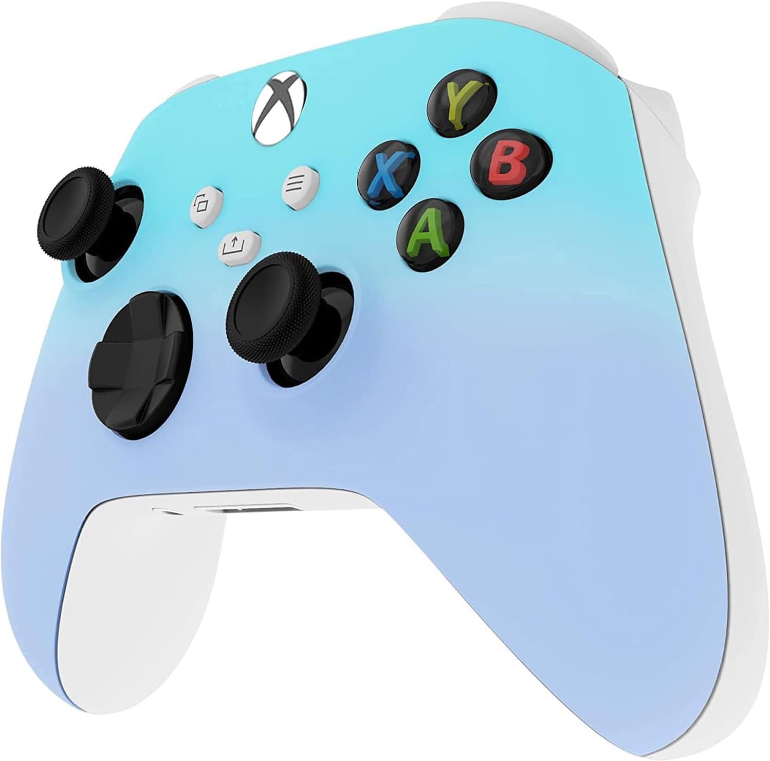 Angle. Custom Controllerzz - Custom Wireless Controller for Xbox Series X|S, Xbox One, & PC - Baby Blue & Light Violet.
