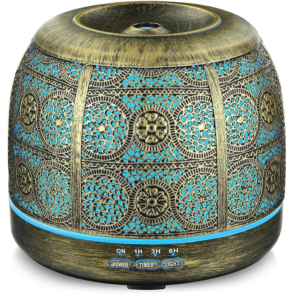 RTMB - 500ml Metal Essential Oil Diffuser – Ultrasonic, Aromatherapy for Home/Office