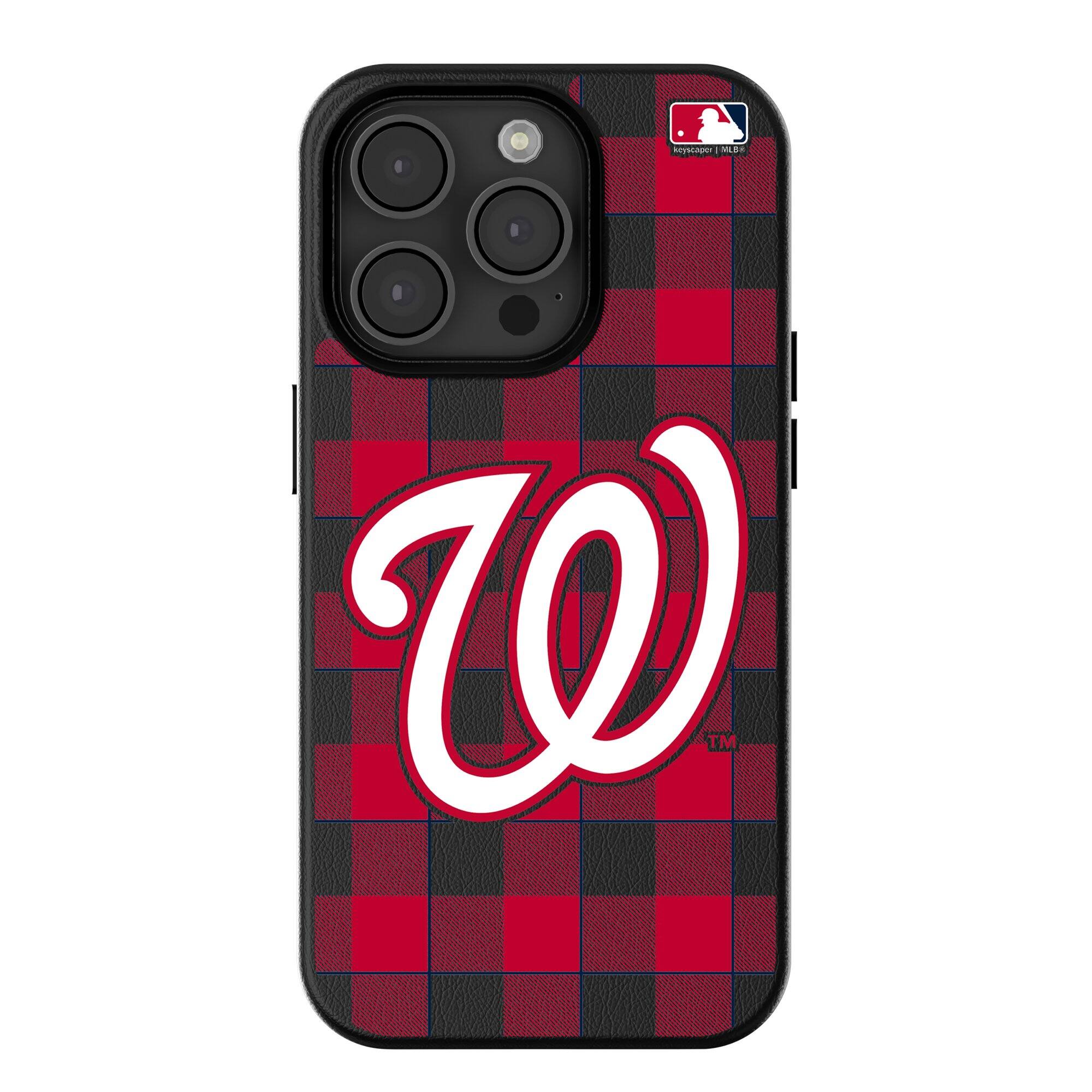 Keyscaper - MLB - Washington Nationals Plaid Magnetic Bump iPhone Case - 15 Pro Max - Black price history on PriceWatchPro
