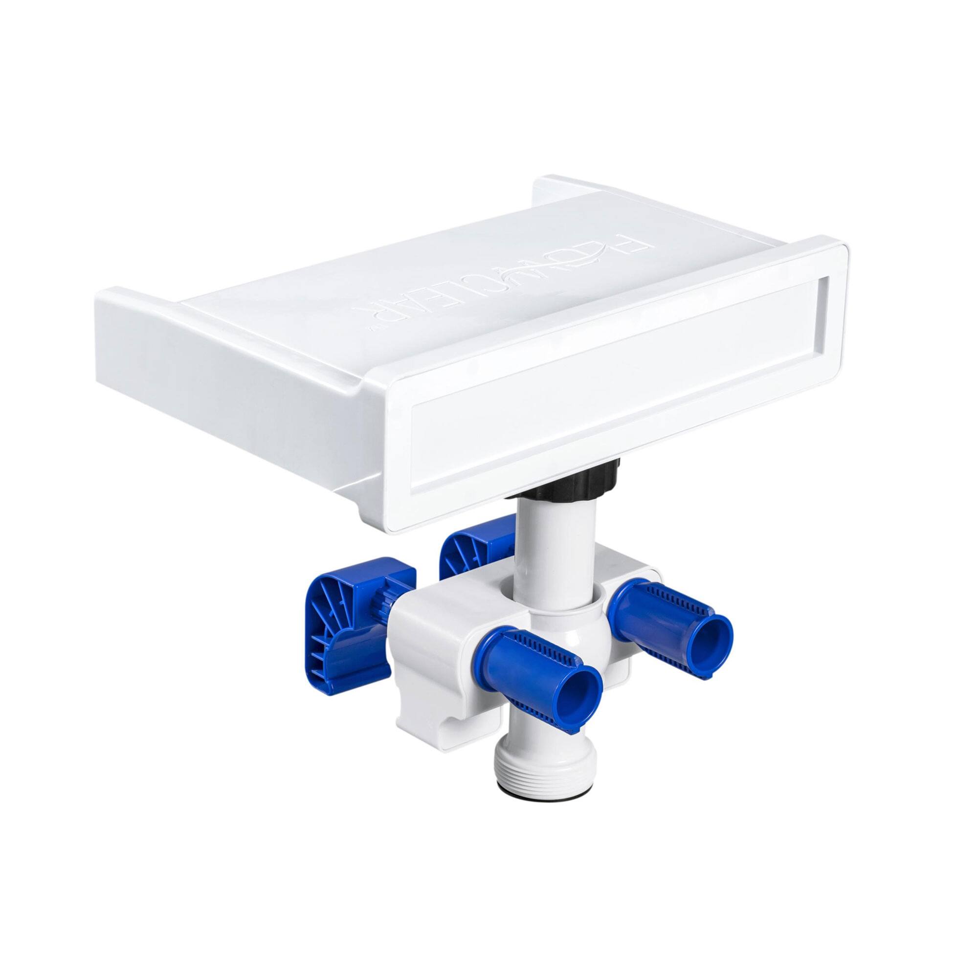 Alt View 1. Bestway - Bestway Multicolor LED Waterfall & 14'x48" Round Above Ground Swimming Pool Set - White, Gray‑stone.