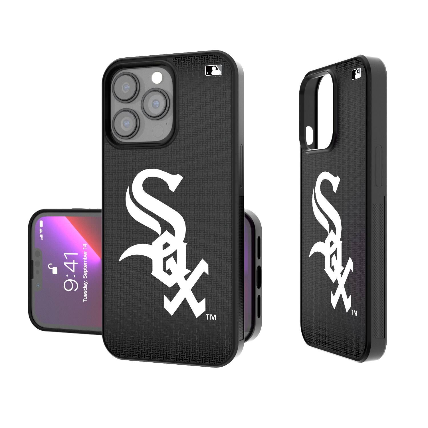 Keyscaper - MLB - Chicago White Sox Linen Logo iPhone Bump Case - 15 Pro Max - Black price history on PriceWatchPro