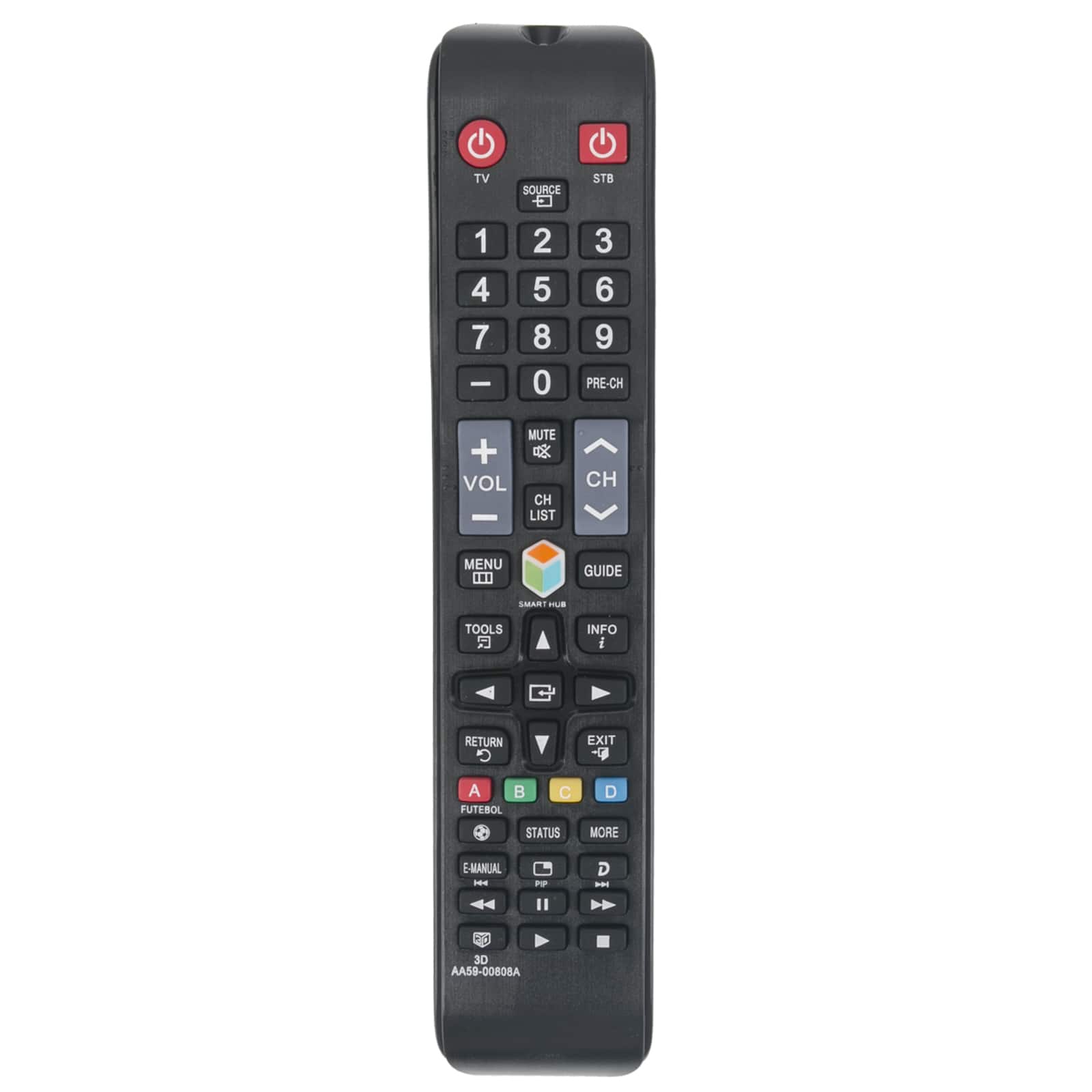 VINABTY - New AA59-00808A Replaced Remote Fits for Samsung TV UN32F4300AF UN32F4300AFXZP UN32F4300AFXZX UN32F4300AG - Black