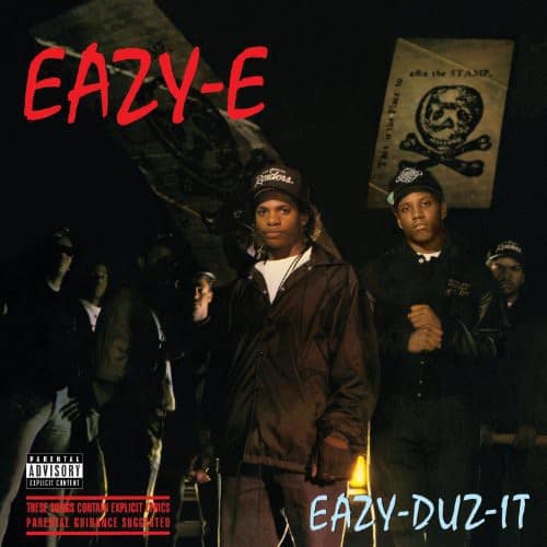 EAZY-E

PARENTAL ADVISORY EXPLICIT CONTENT  
THESE SONGS CONTAIN EXPLICIT LYRICS  
PARENTAL GUIDANCE SUGGESTED

EAZY-DUZ-IT