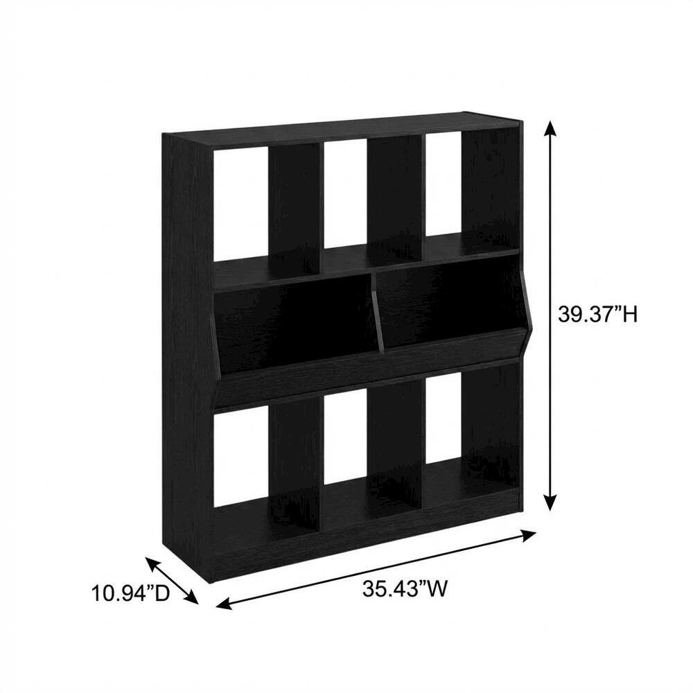 FurniFact - Wooden bookcase with simple design for versatile storage - Espresso price history on PriceWatchPro