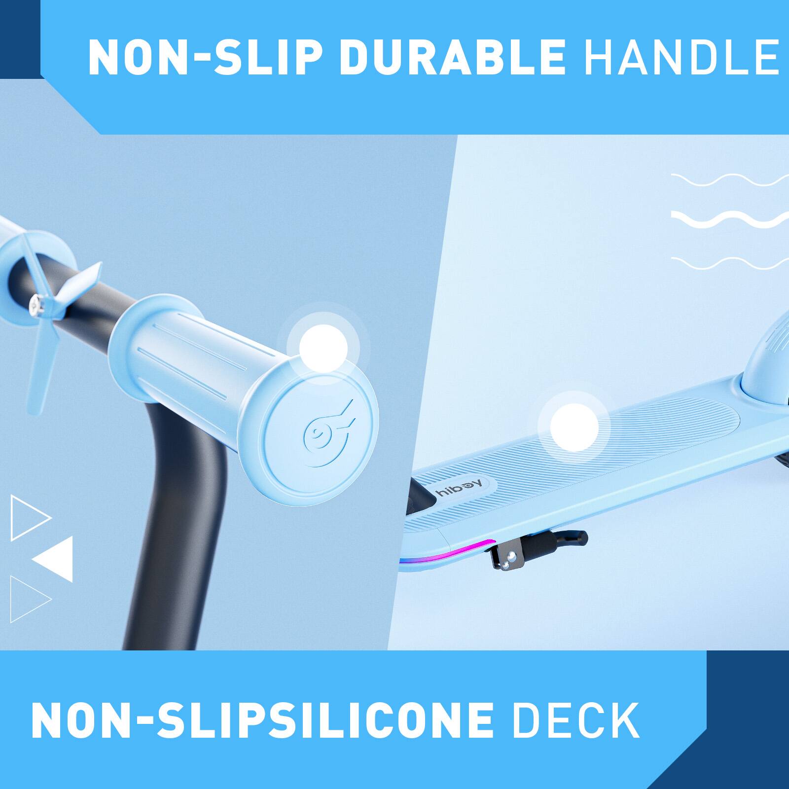 NON-SLIP DURABLE HANDLE AND NON-SLIP SILICONE DECK