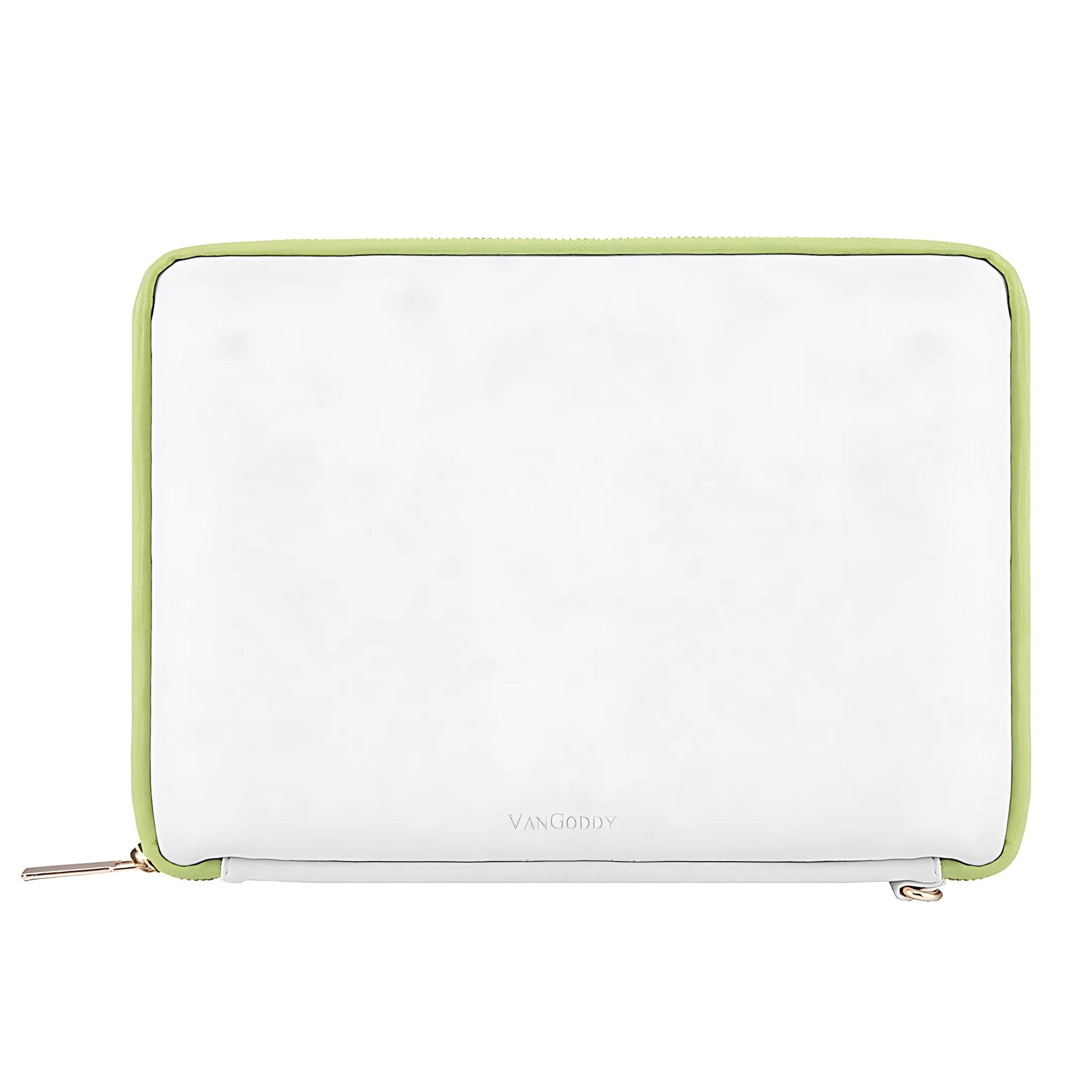 Kitcheniva - Tablet Leather Sleeve Pouch Case Carry Bag For 11" Google Pixel Tablet - White/Lawn Green