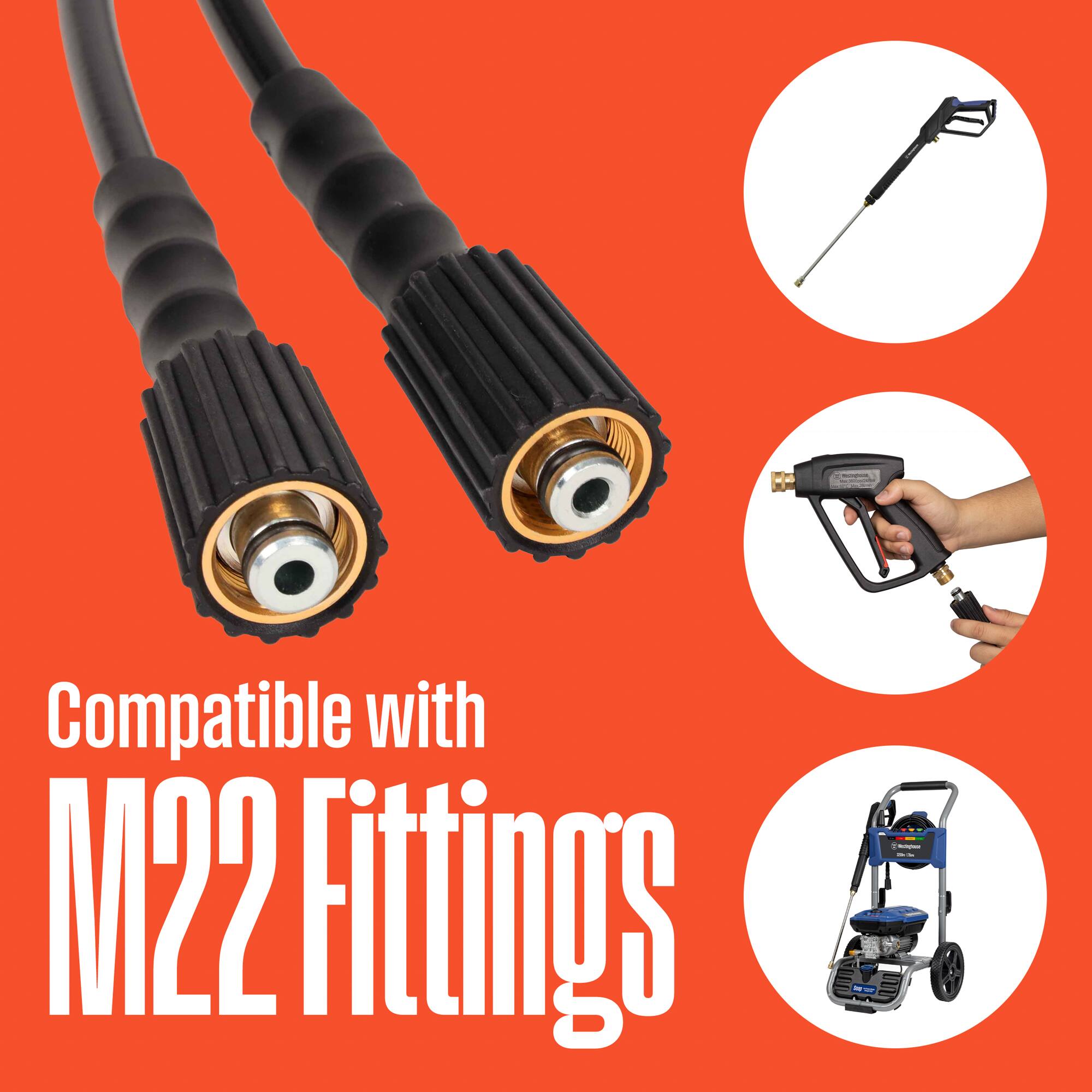 Compatible with M22 Fittings