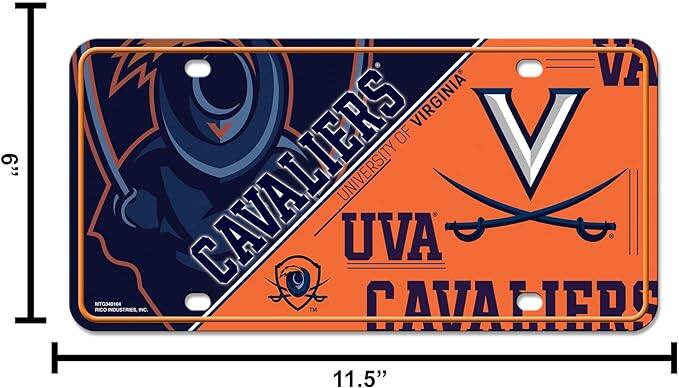 6" | UNIVERSITY OF VIRGINIA CAVALIERS UVA BITG340104 RICO INDUSTRIES PIC. TM CAIA DIEDO 11.5"