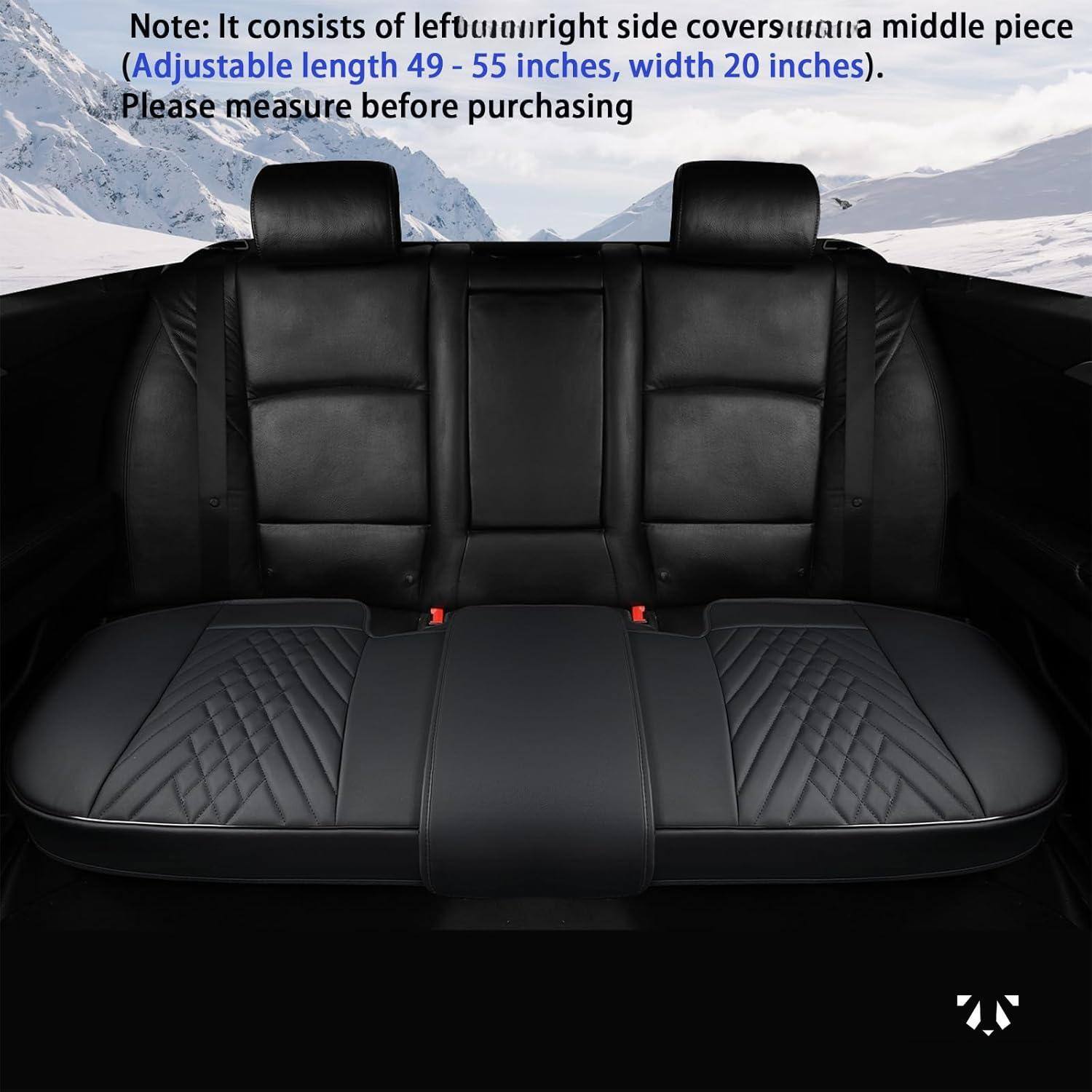 Note: It consists of left and right side covers and a middle piece (Adjustable length 49 - 55 inches, width 20 inches). Please measure before purchasing.