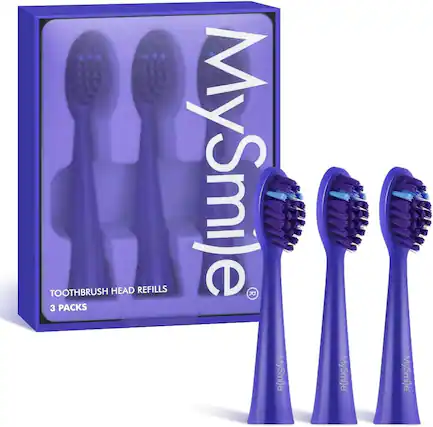 MySmile R, TOOTHBRUSH HEAD REFILLS, 3 PACKS, MySmile, MySmile, MySmile