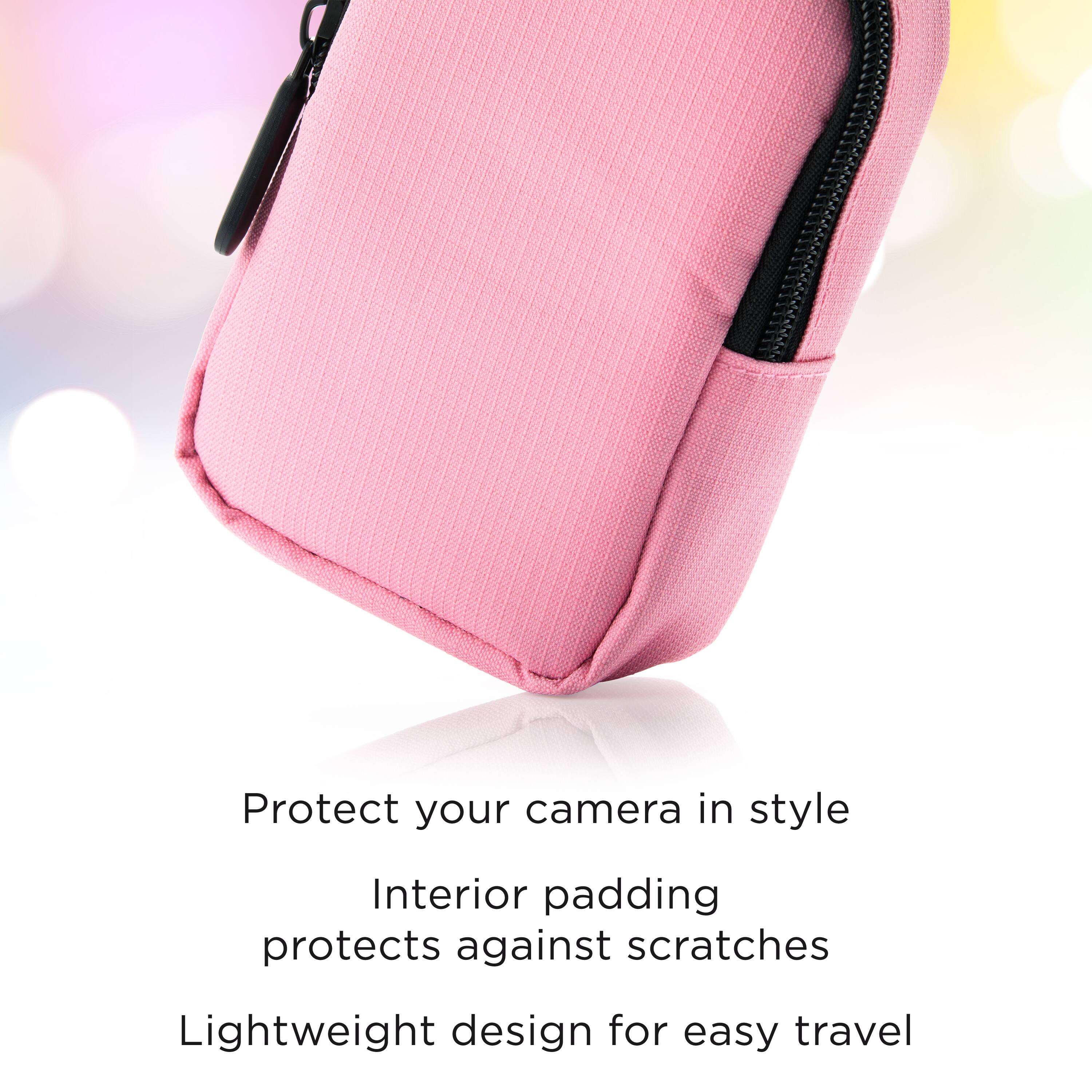 Protect your camera in style  
Interior padding protects against scratches  
Lightweight design for easy travel