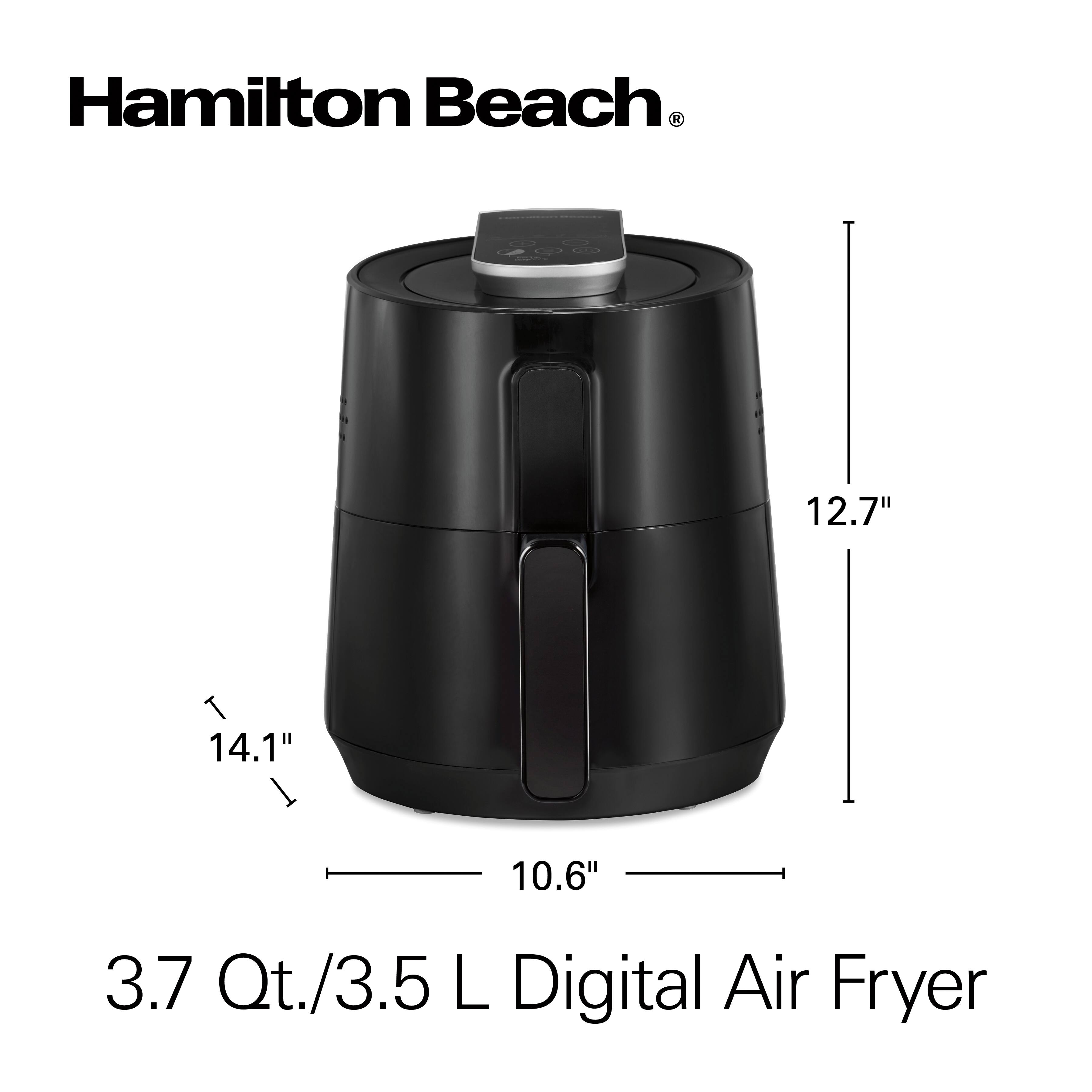 Hamilton Beach®  
12.7"  
14.1"  
10.6"  
3.7 Qt./3.5 L Digital Air Fryer