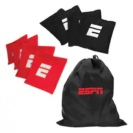 ESPN - Cornhole Bags (Set of 8) and Travel Case, Ideal for Outdoor Games