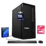 Lenovo - ThinkStation P2 Desktop - Intel Core Ultra 5 225 - 32GB RAM, 1TB SSD - Wired Keyboard & Mouse - Adata 64GB USB Drive - Black