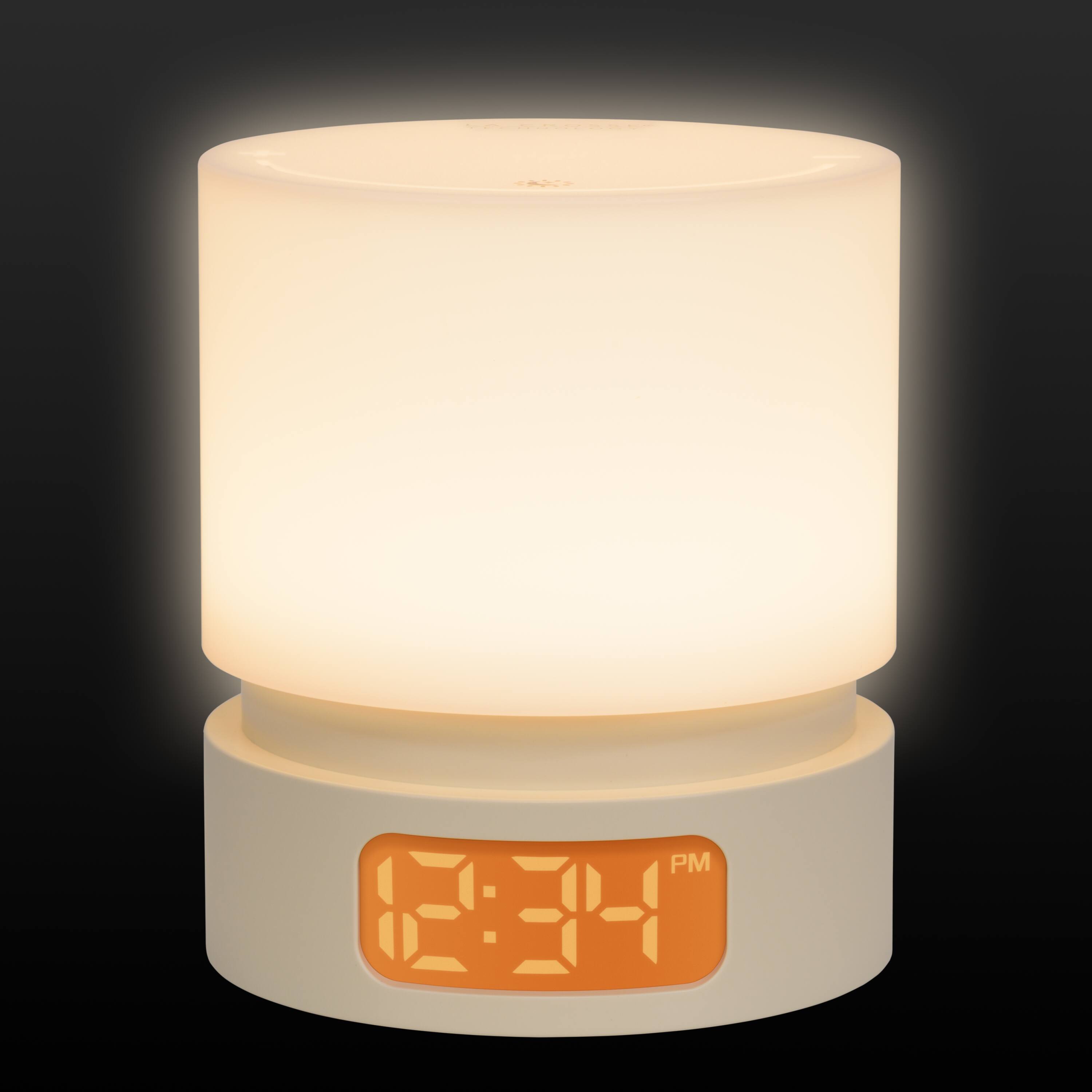 Angle. La Crosse Technology - Nikko Light Assist Digital Alarm Clock - White.
