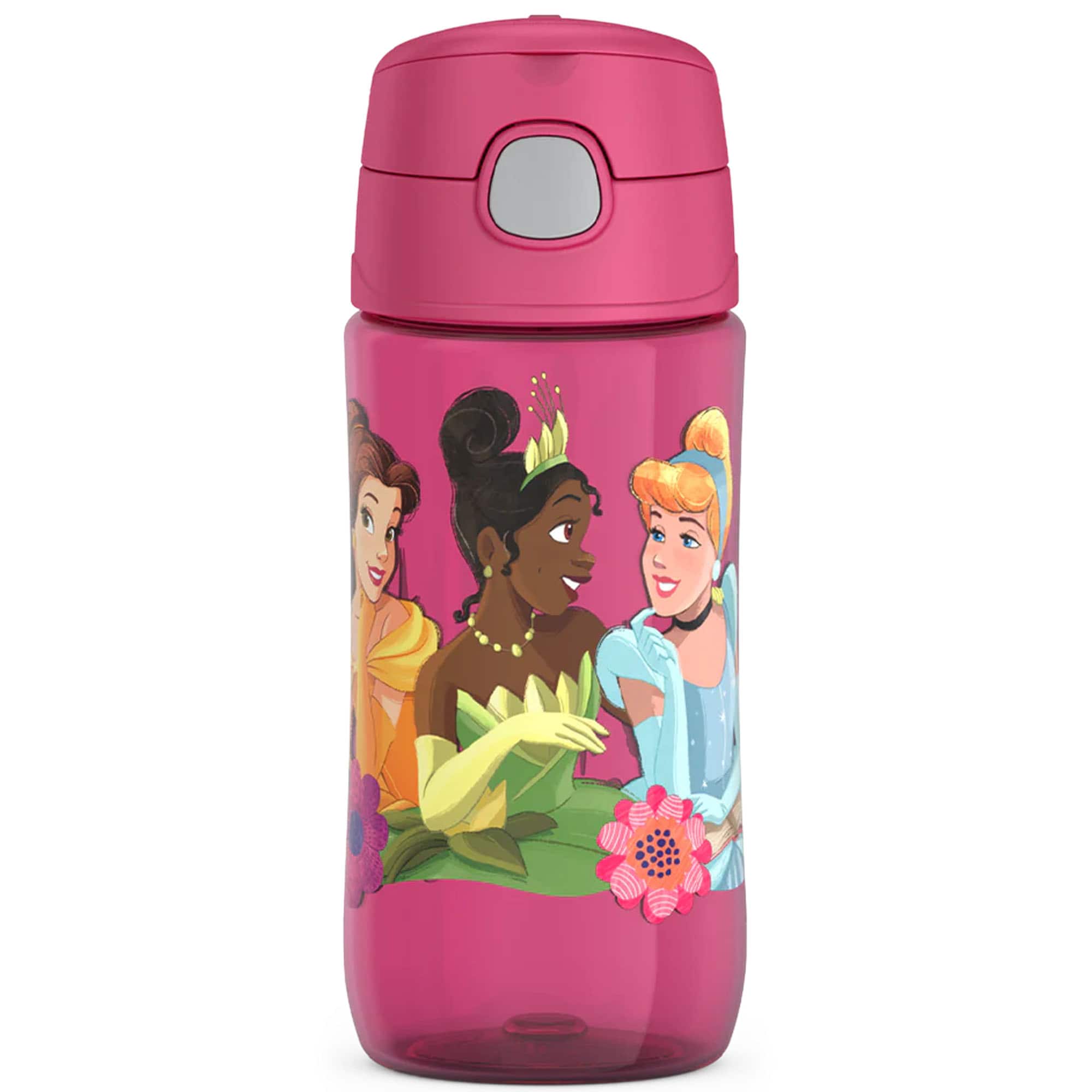 Thermos - 16 oz. Kid's Funtainer Plastic Water Bottle w/ Spout Lid - Princess