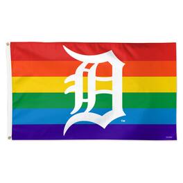 WinCraft - Detroit Tigers 3' x 5' Single-Sided Deluxe Team Pride Flag - Multicolor