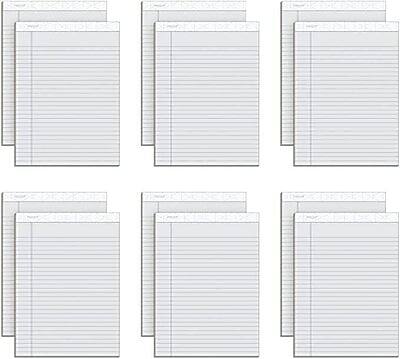Front. TOPS - TOPS Prism+ Notepads, 8.5" x 11.75", Wide, Gray, 50 Sheets/Pad, 12 Pads/Pack (TOP63160) - Gray.
