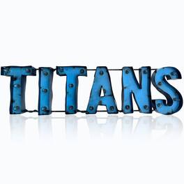 Imperial - Tennessee Titans 8.25" x 31.75" Lighted Recycled Metal Sign - Multicolor