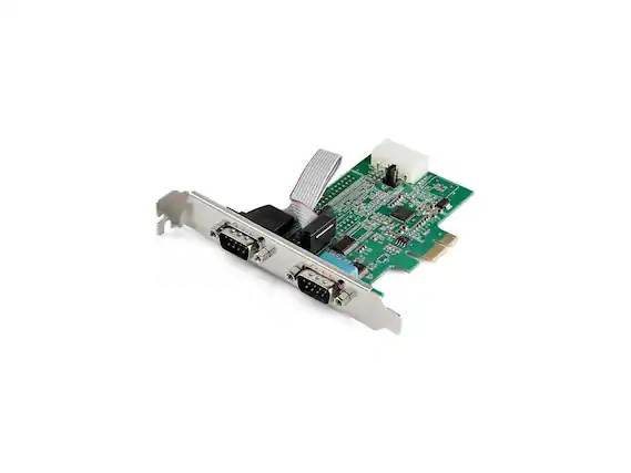 Front. StarTech.com - StarTech 2 Port PCIe RS232 Serial Adapter Card PEX2S953.