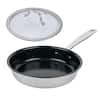 Front. Alva - Alva Maestro 5-Ply Nonstick Frying Pan 8" with Glass Lid - PFAS-Free Nonstick, Oven and Induction Safe - Black.