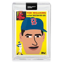 Topps - PROJECT 2020 Card 221 - 1954 Ted Williams by Keith Shore - Yellow