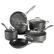 Angle. Tramontina - 10PC Hard Anodized Cookware Set - Gray.