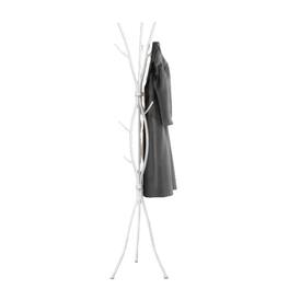 ALEXOUN - Metal Branch Design Coat Rack, Hall Tree, Free Standing with 11 Hooks, Ideal for Entryway and Bedroom, 74" Height - White