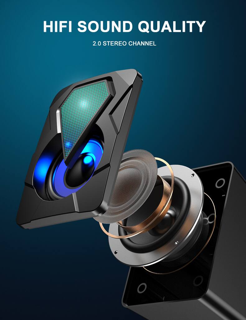 HIFI SOUND QUALITY  
2.0 STEREO CHANNEL