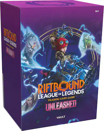 14+ RIFTBOUND LEAGUE OF LEGENDS TRADING CARD GAME UNLEASHED VAULT