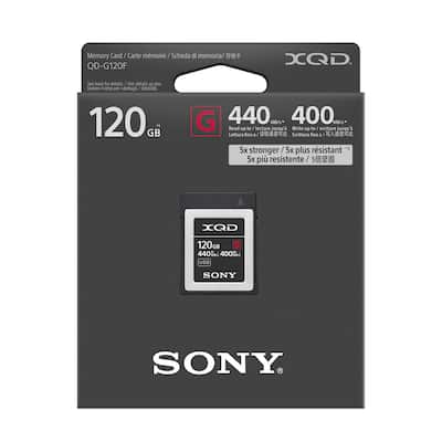 Sony 120GB XQD G Series Memory Card with 128GB SDXC Card and Sony 120GB XQD G Series Memory Card with 128GB SDXC Card and