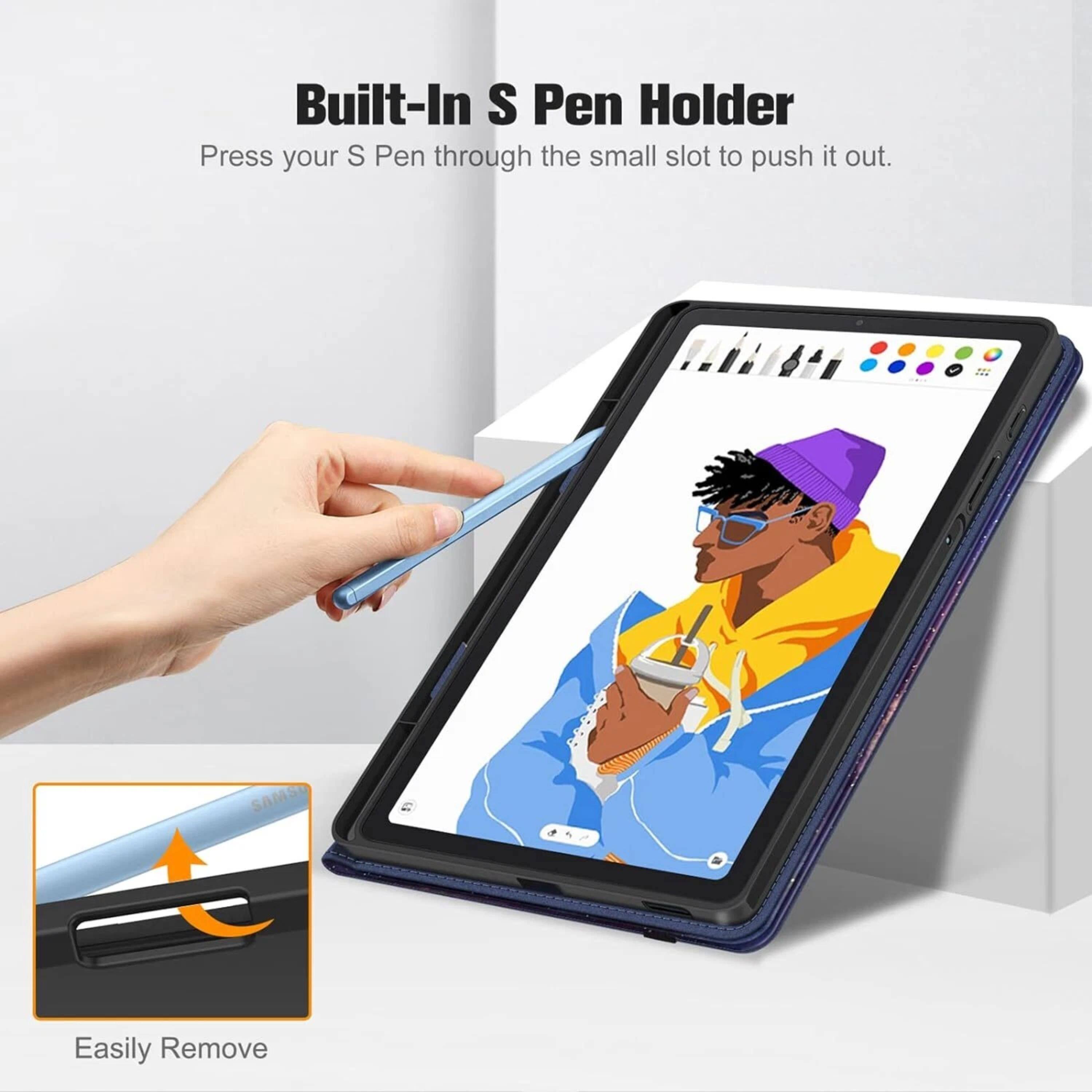 Built-In S Pen Holder  
Press your S Pen through the small slot to push it out.  
Easily Remove