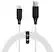 Front. NEXT - Extra Long 9' USB-C Play + Charge Cable for PlayStation 5 - White/Black.