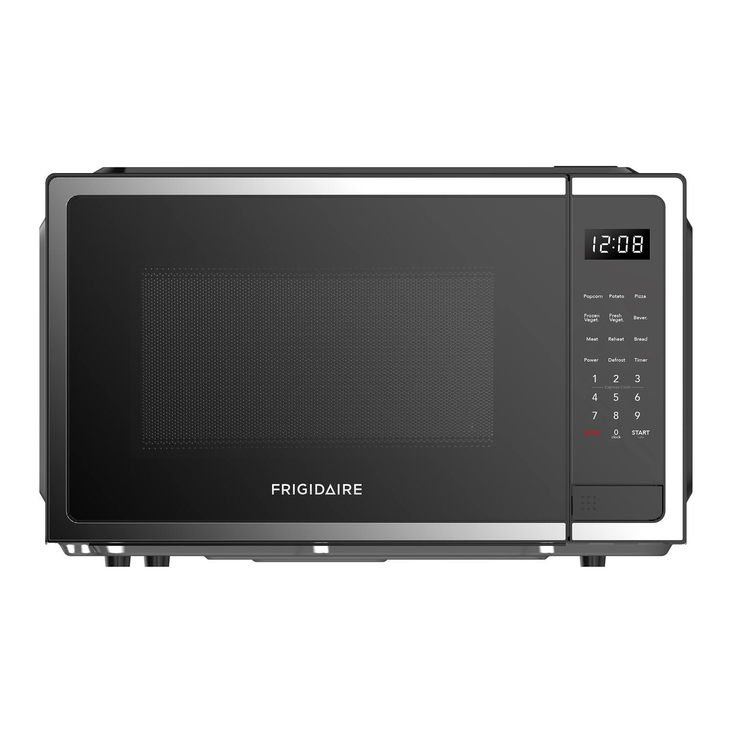 12:08  
Popeye Potato Pizza  
Frozen Fresh Beverage  
Meat Reheat Bread  
Power Defrost Timer  
1 2 3  
4 5 6  
7 8 9  
STOP 0 START  
FRIGIDAIRE