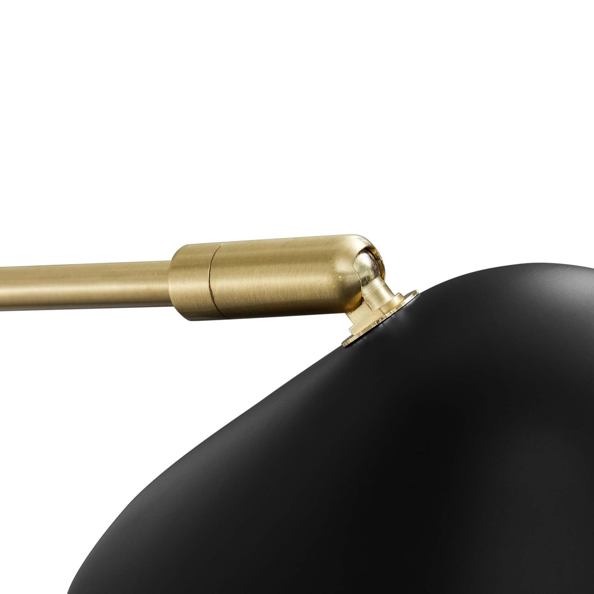 Alt View 4. Modway - Journey 24" Swing Arm Wall Sconce by Modway - Black.