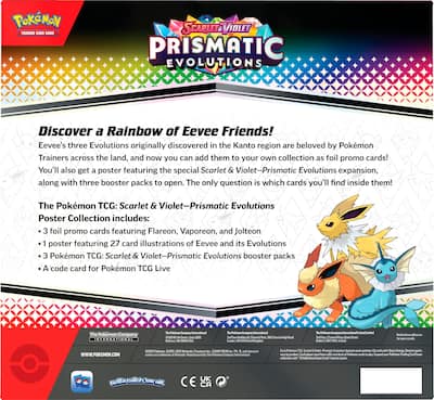Pokmon Trading Card Game: Scarlet & Violet Prismatic Evolutions Poster Collection 10-10024-101 - Best Buy Pokmon Trading Card Game: Scarlet & Violet Prismatic Evolutions Poster Collection 10-10024-101 - Best Buy