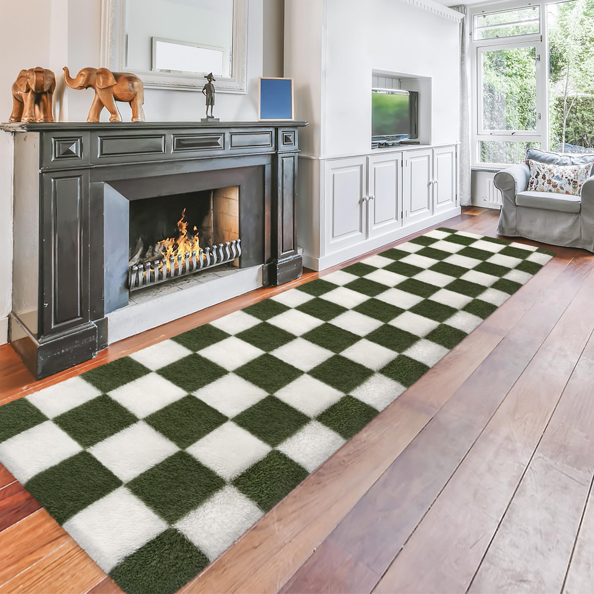 Beige and White-6' x 2' (Runner)