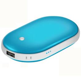 Kitcheniva - Compact 5000mAh Portable Hand Warmer Power Bank For Pocket Heating And Charging Blue